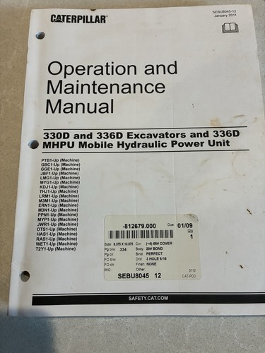 Cat 330d and - and,